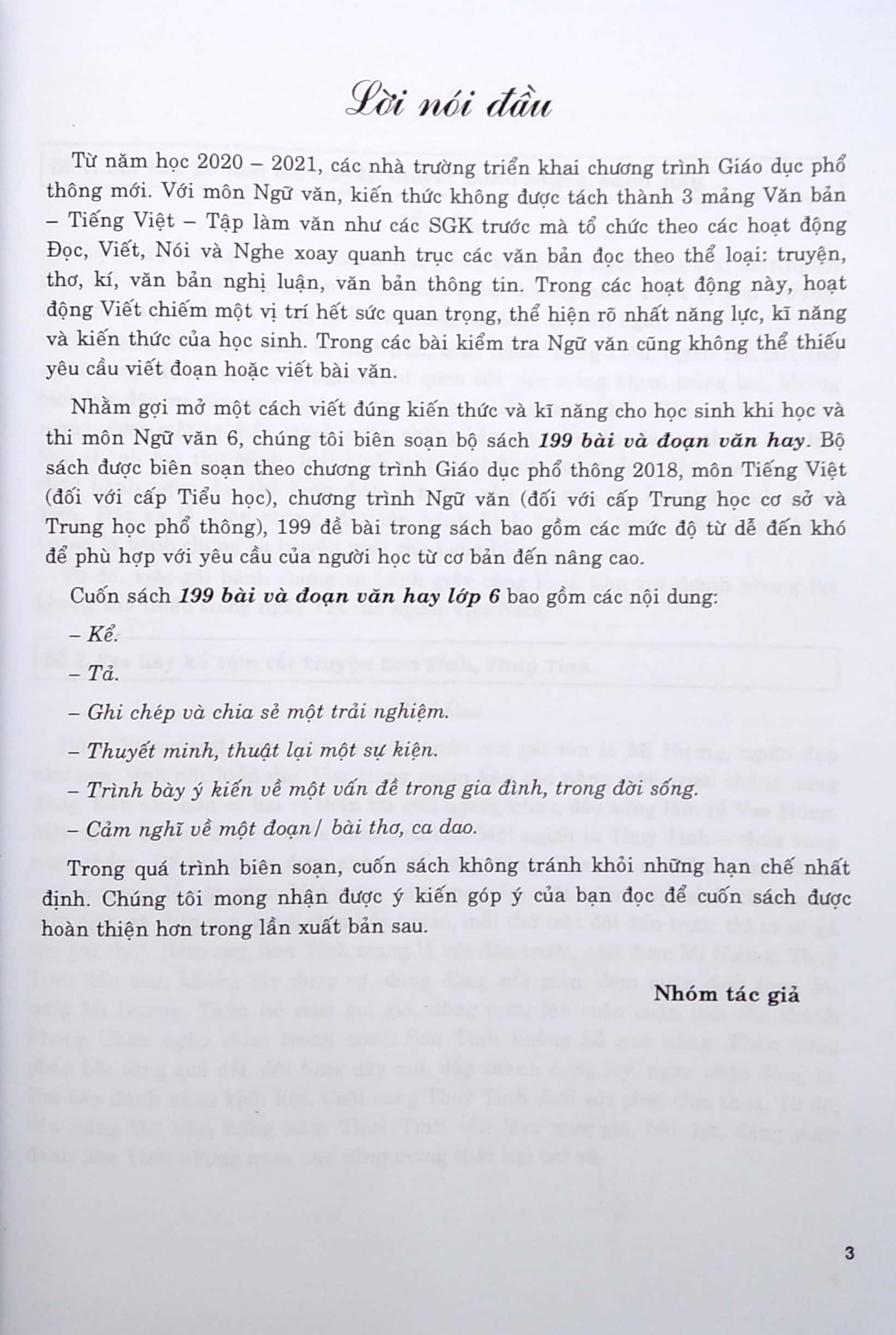 199 bài và đoạn văn hay lớp 6 (theo chương trình giáo dục phổ thông mới) - Ảnh 4