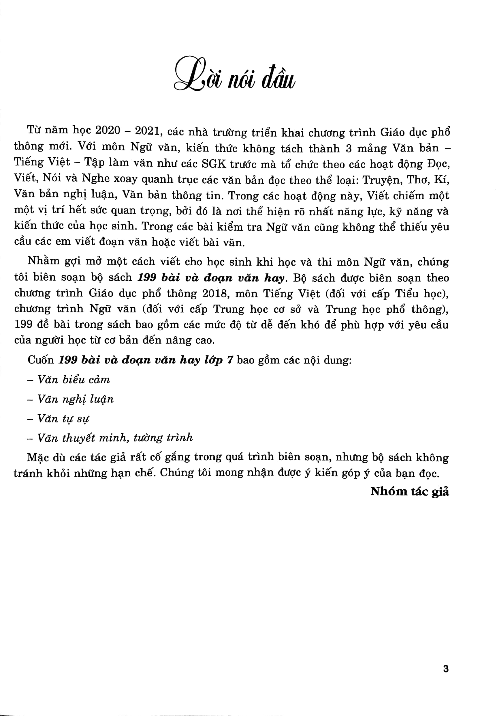 199 bài và đoạn văn hay lớp 7 - Ảnh 3