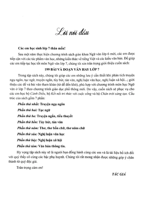 199 bài và đoạn văn hay lớp 7 (biên soạn theo chương trình giao dục phổ thông mới) - Ảnh 3