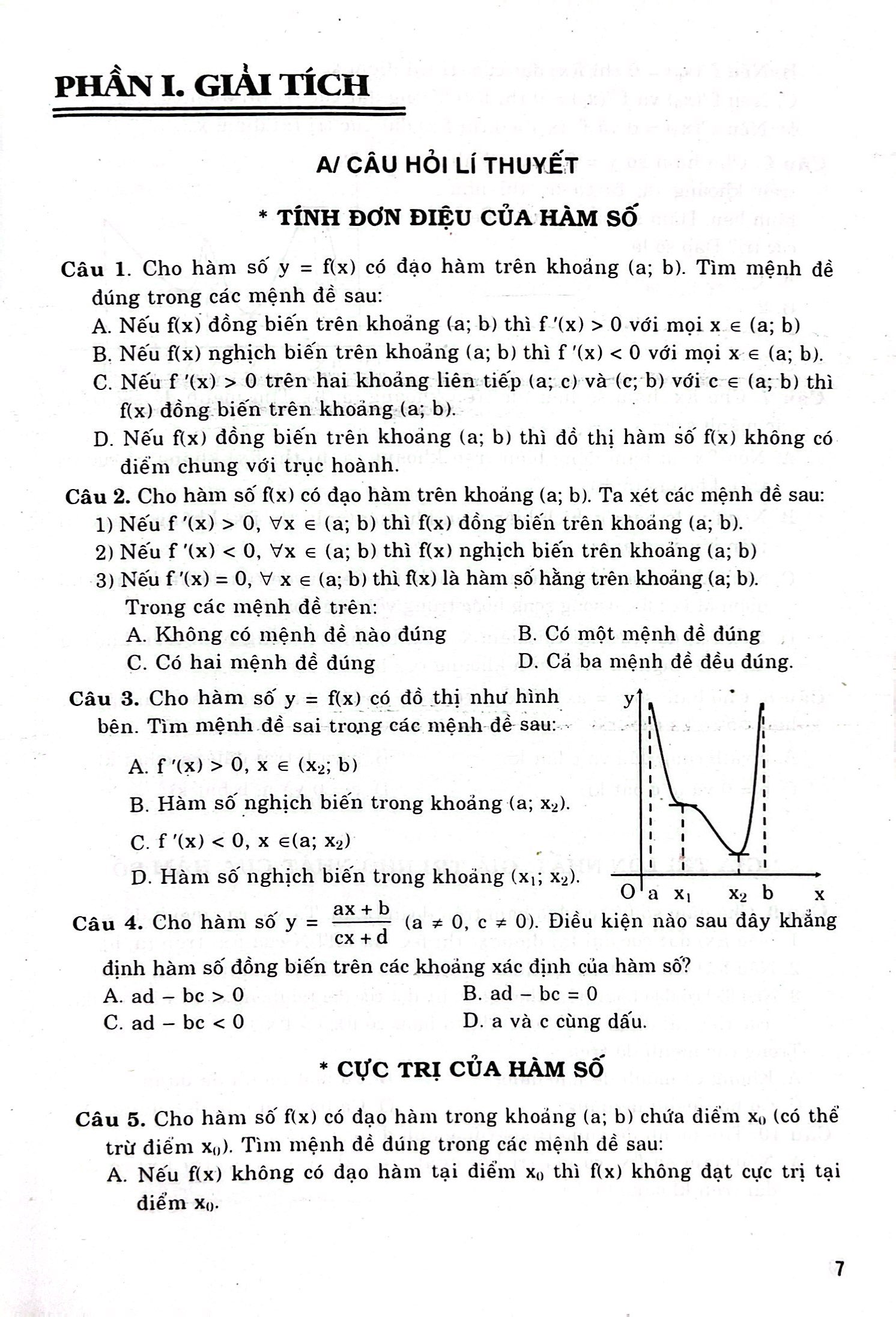 199 câu hỏi lí thuyết và 379 bài tập trắc nghiệm môn toán (ôn thi tốt nghiệp thpt quốc gia - bồi dưỡng học sinh khá, giỏi) - Ảnh 5