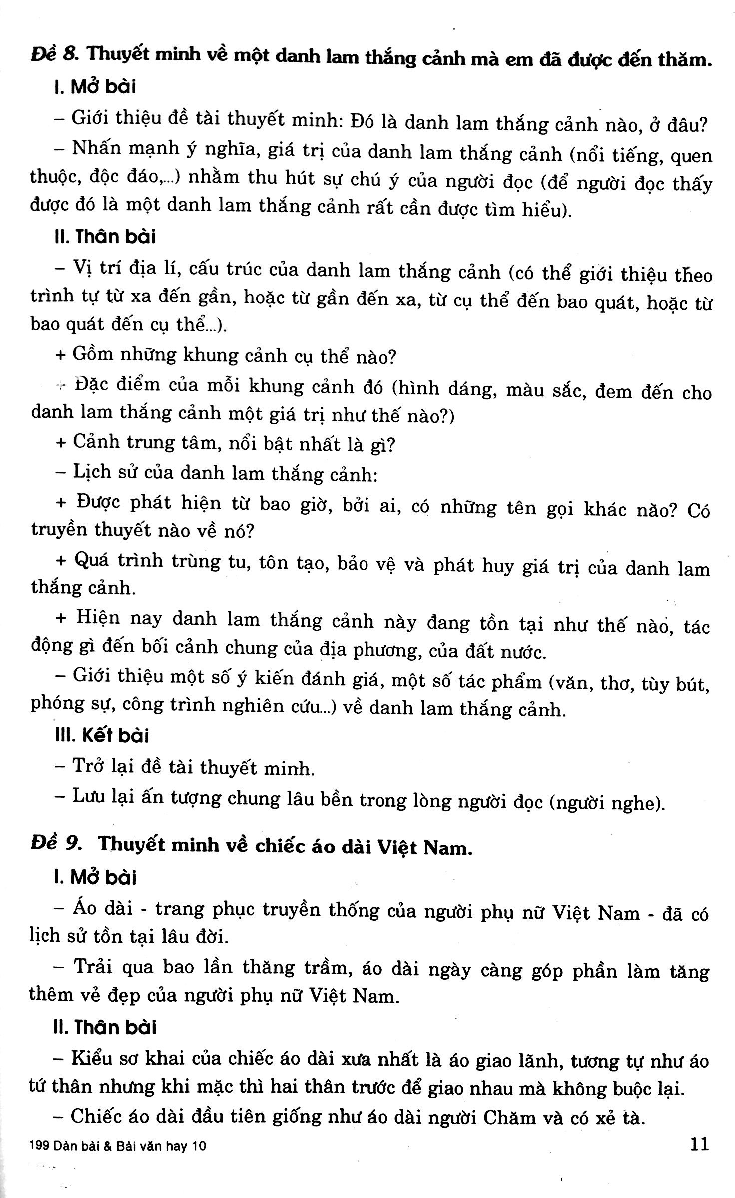 199 dàn bài và bài văn hay 10 - Ảnh 8