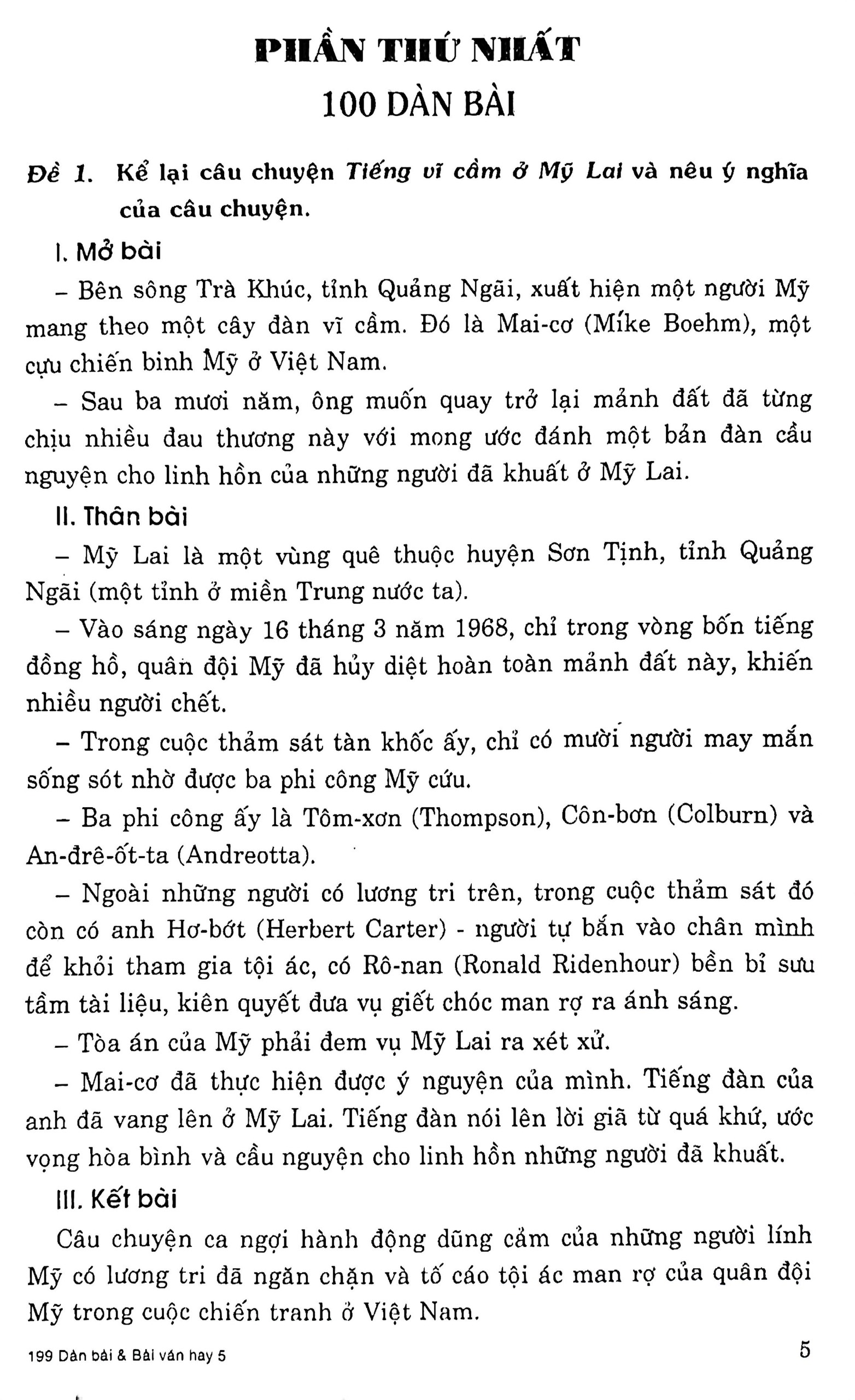 199 dàn bài và bài văn hay 5 (theo chương trình gdpt mới) - Ảnh 6