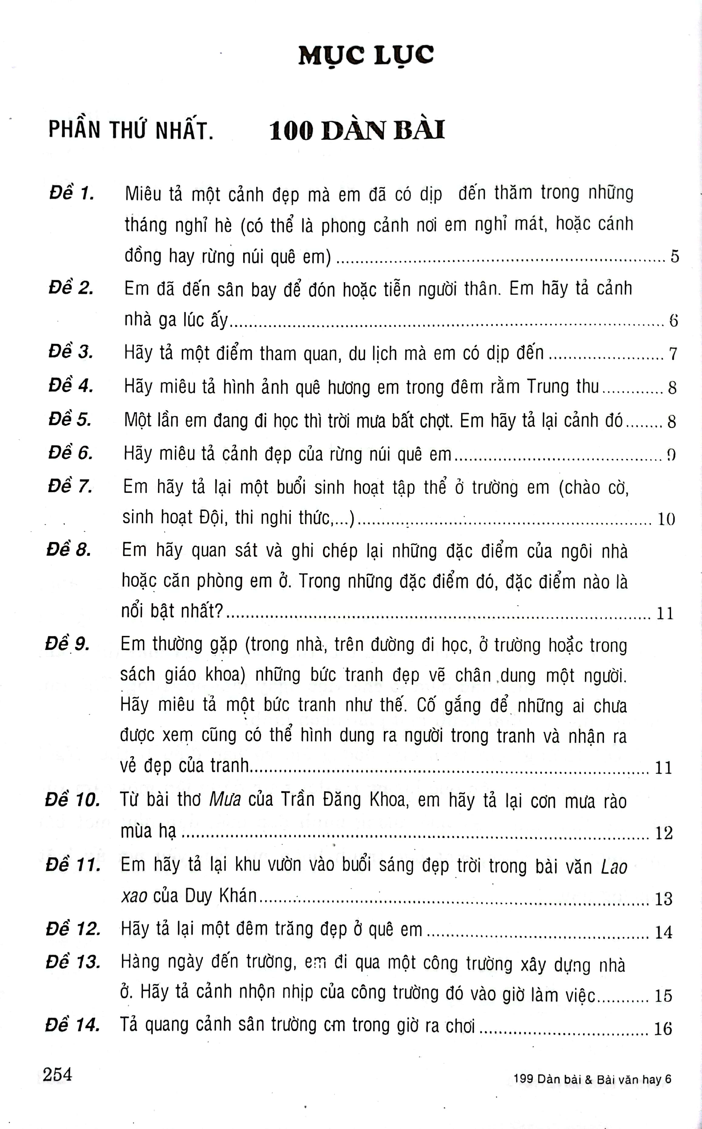 199 dàn bài và bài văn hay 6 (biên soạn theo chương trình gdpt mới) - Ảnh 3