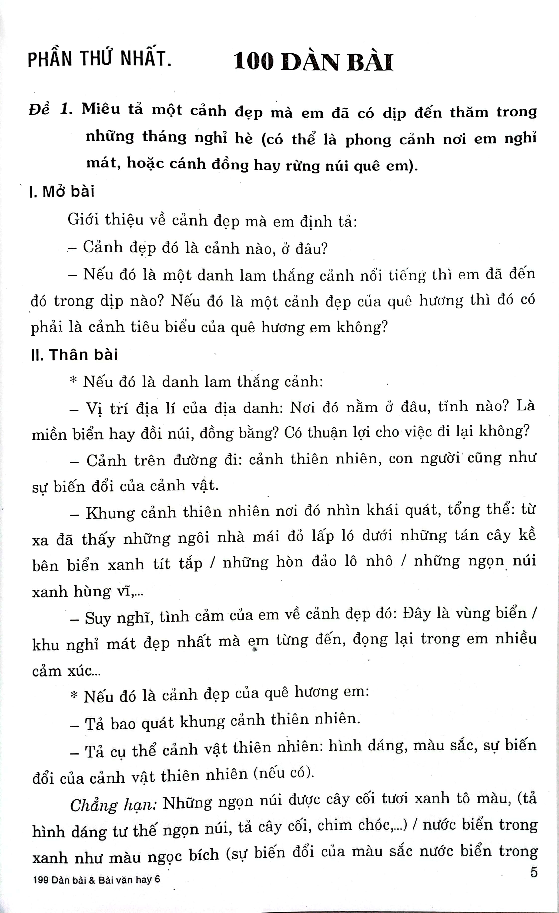 199 dàn bài và bài văn hay 6 (biên soạn theo chương trình gdpt mới) - Ảnh 5