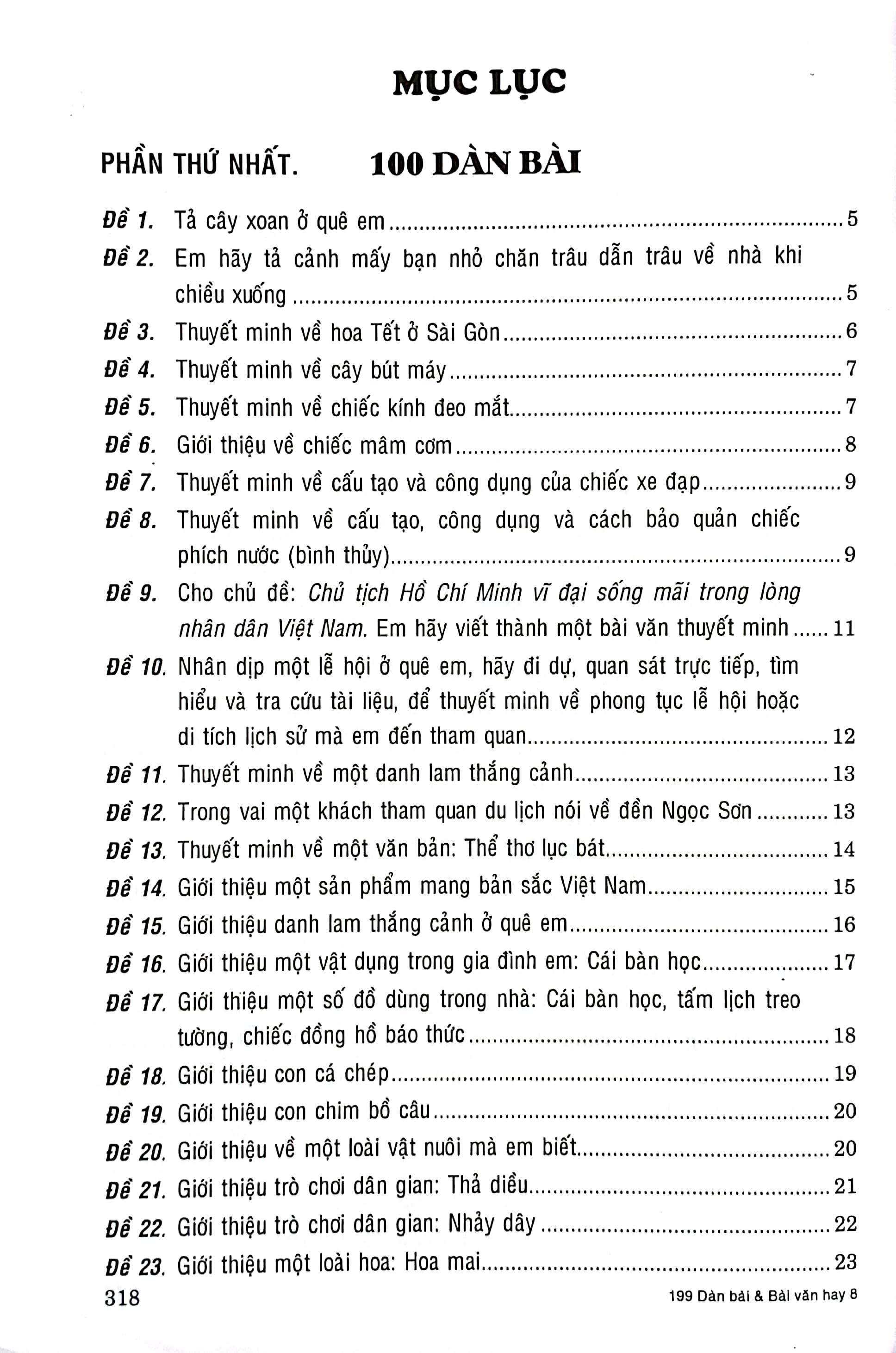 199 dàn bài và bài văn hay 8 - Ảnh 3