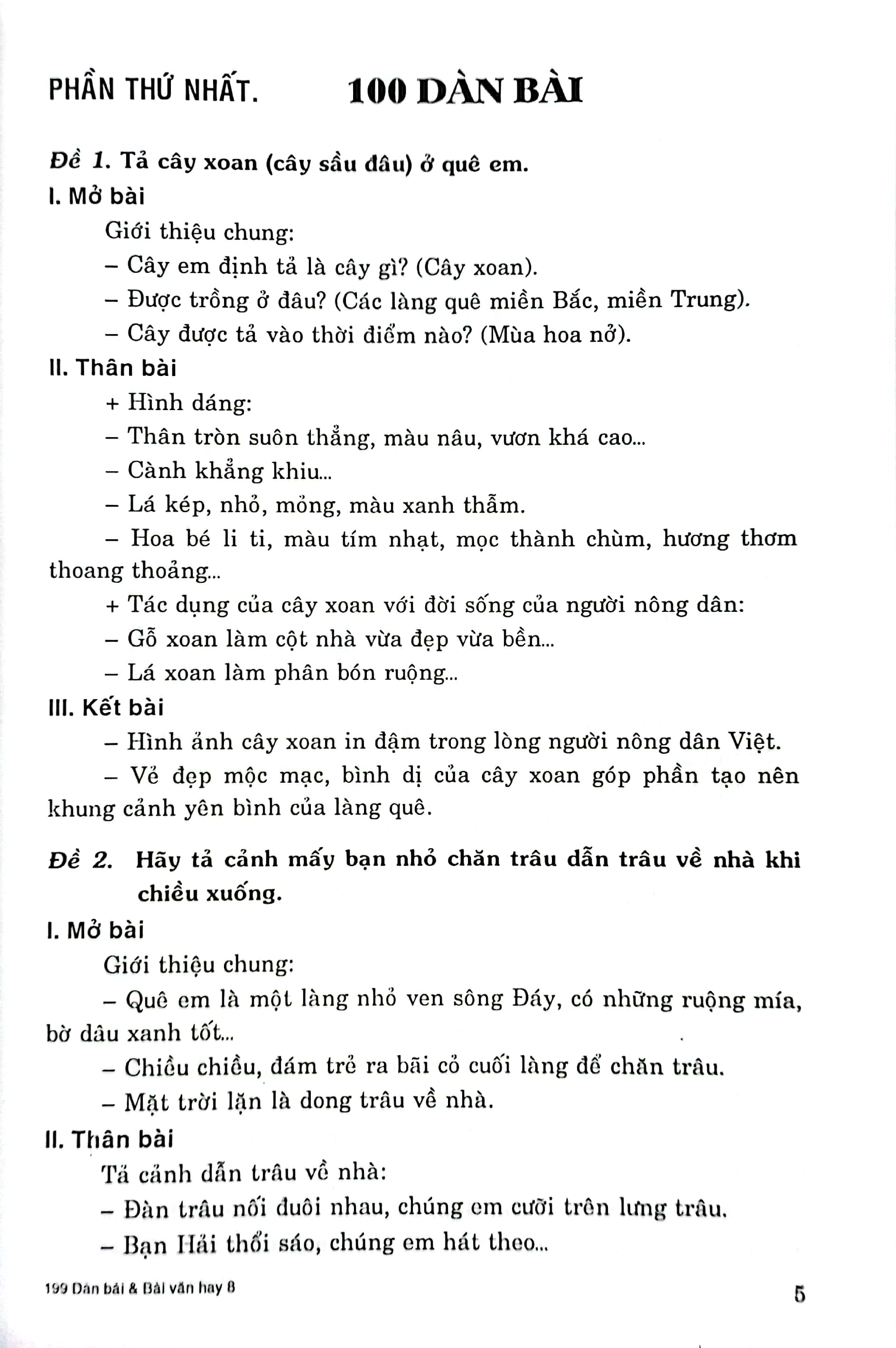 199 dàn bài và bài văn hay 8 - Ảnh 5