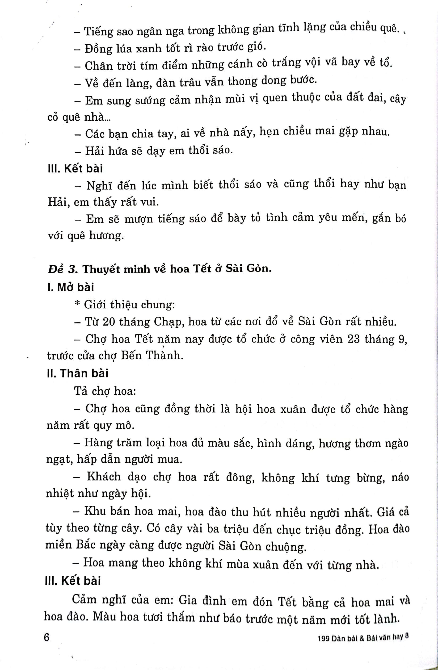 199 dàn bài và bài văn hay 8 - Ảnh 6