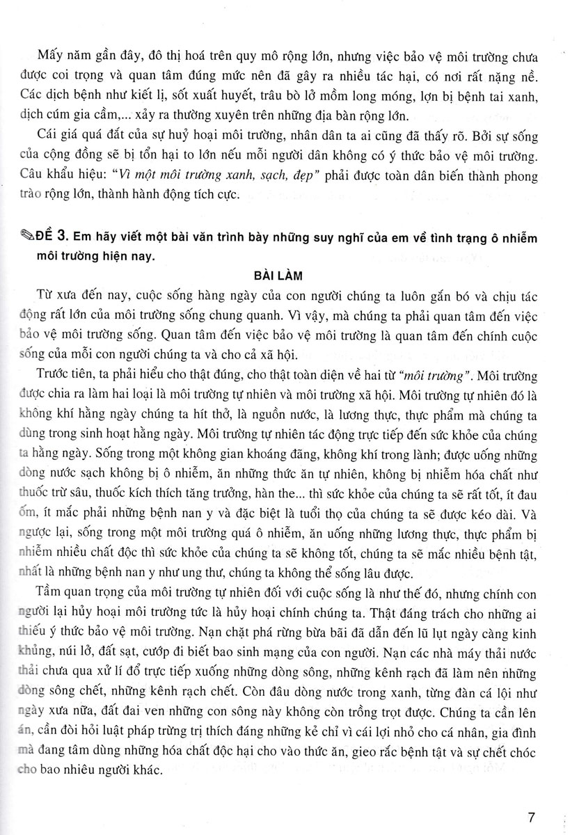 199 đề và bài văn hay 8 (dùng chung cho các bộ sgk hiện hành) - Ảnh 10