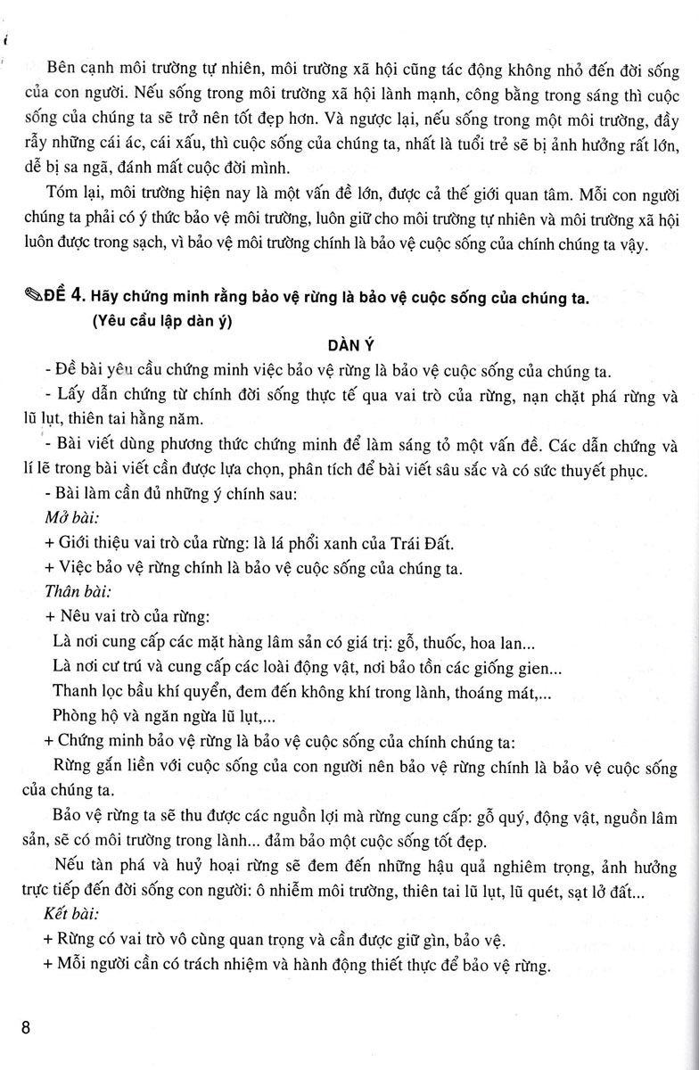 199 đề và bài văn hay 8 (dùng chung cho các bộ sgk hiện hành) - Ảnh 11