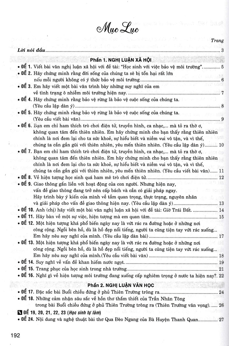 199 đề và bài văn hay 8 (dùng chung cho các bộ sgk hiện hành) - Ảnh 3