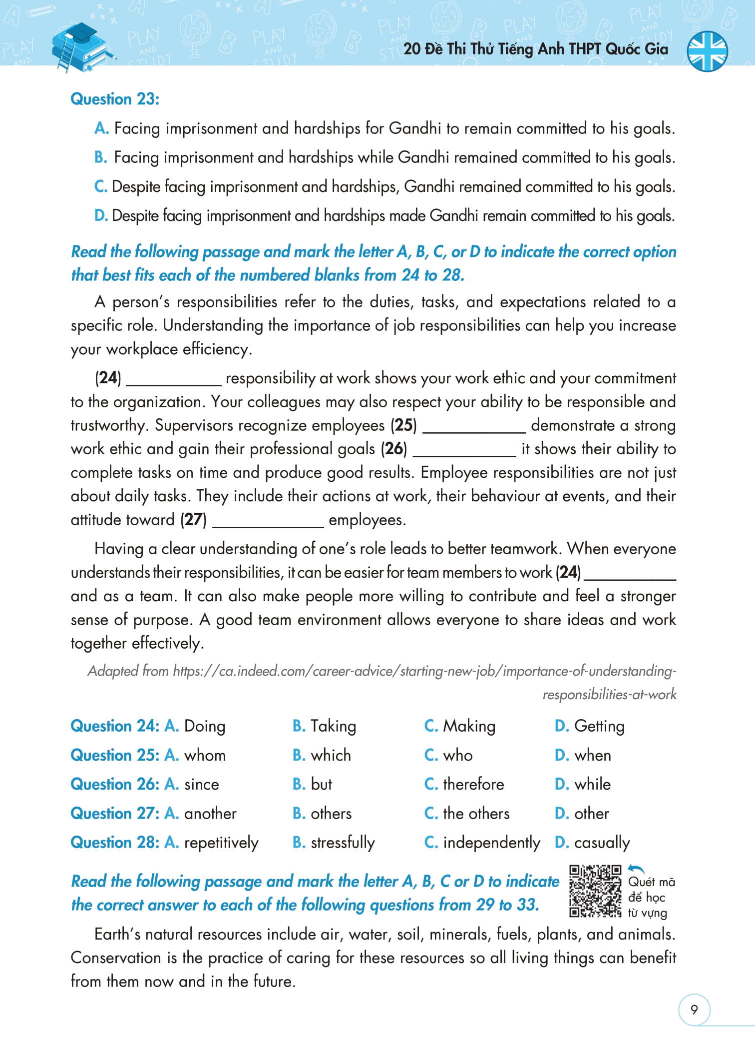 20 Đề Thi Thử Tiếng Anh THPT Quốc Gia (Có Đáp Án) - Ảnh 12