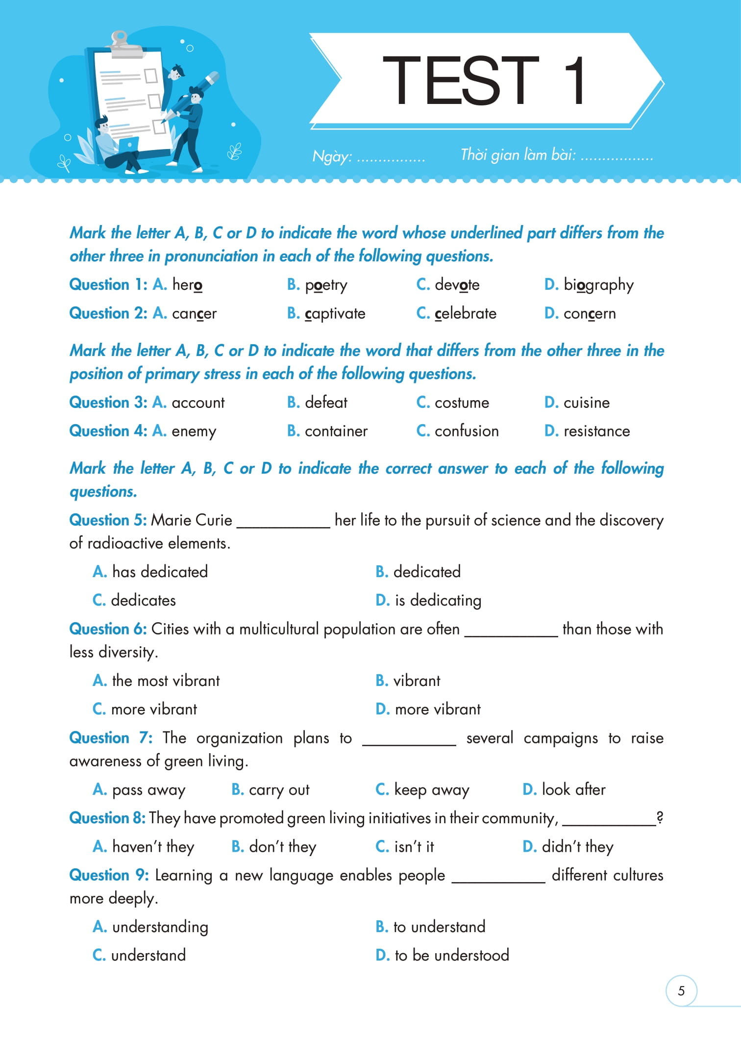 20 Đề Thi Thử Tiếng Anh THPT Quốc Gia (Có Đáp Án) - Ảnh 8