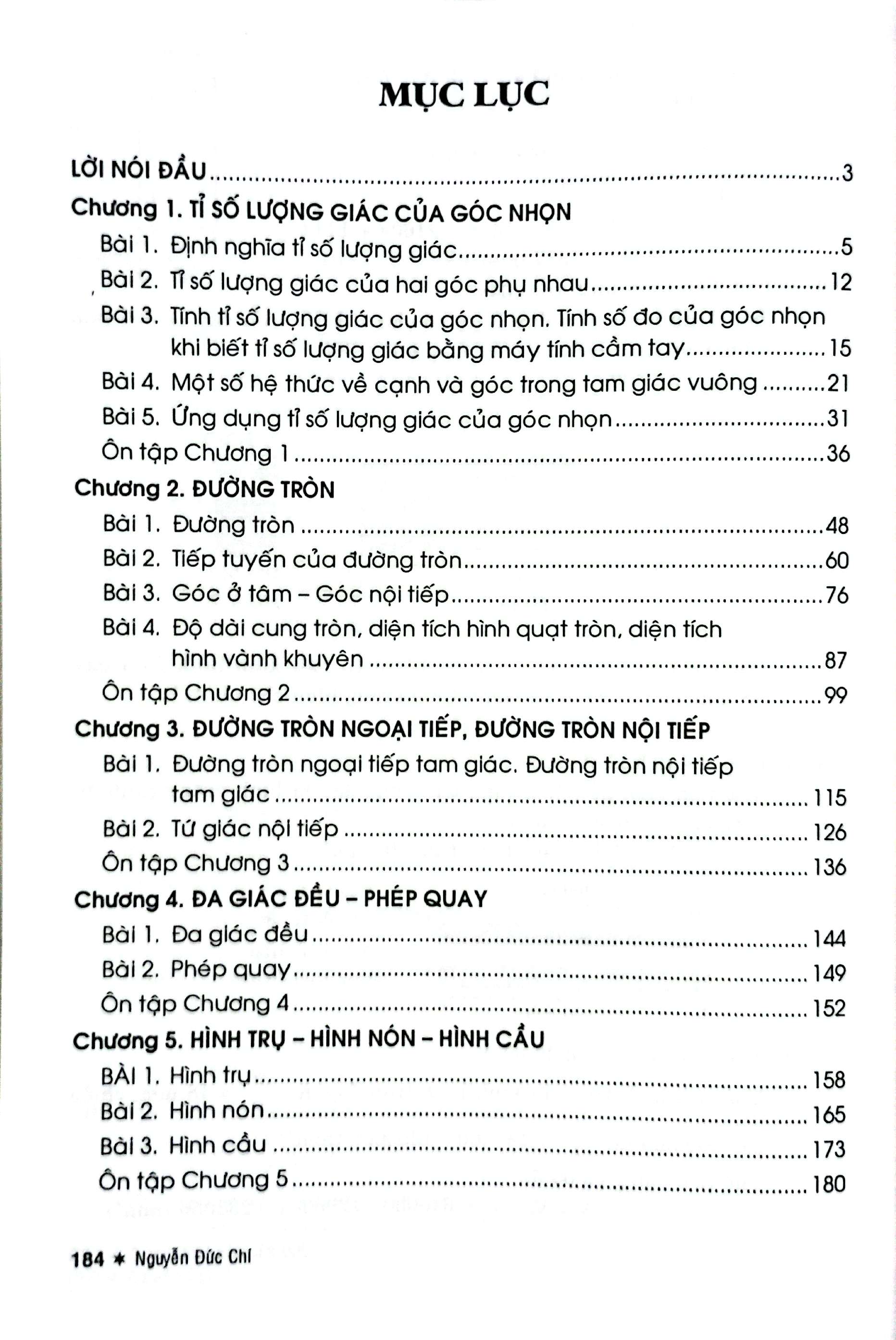 200 Bài Toán Hình Học 9 (Biên Soạn Theo Chương Trình Giáo Dục Phổ Thông Mới) - Ảnh 3