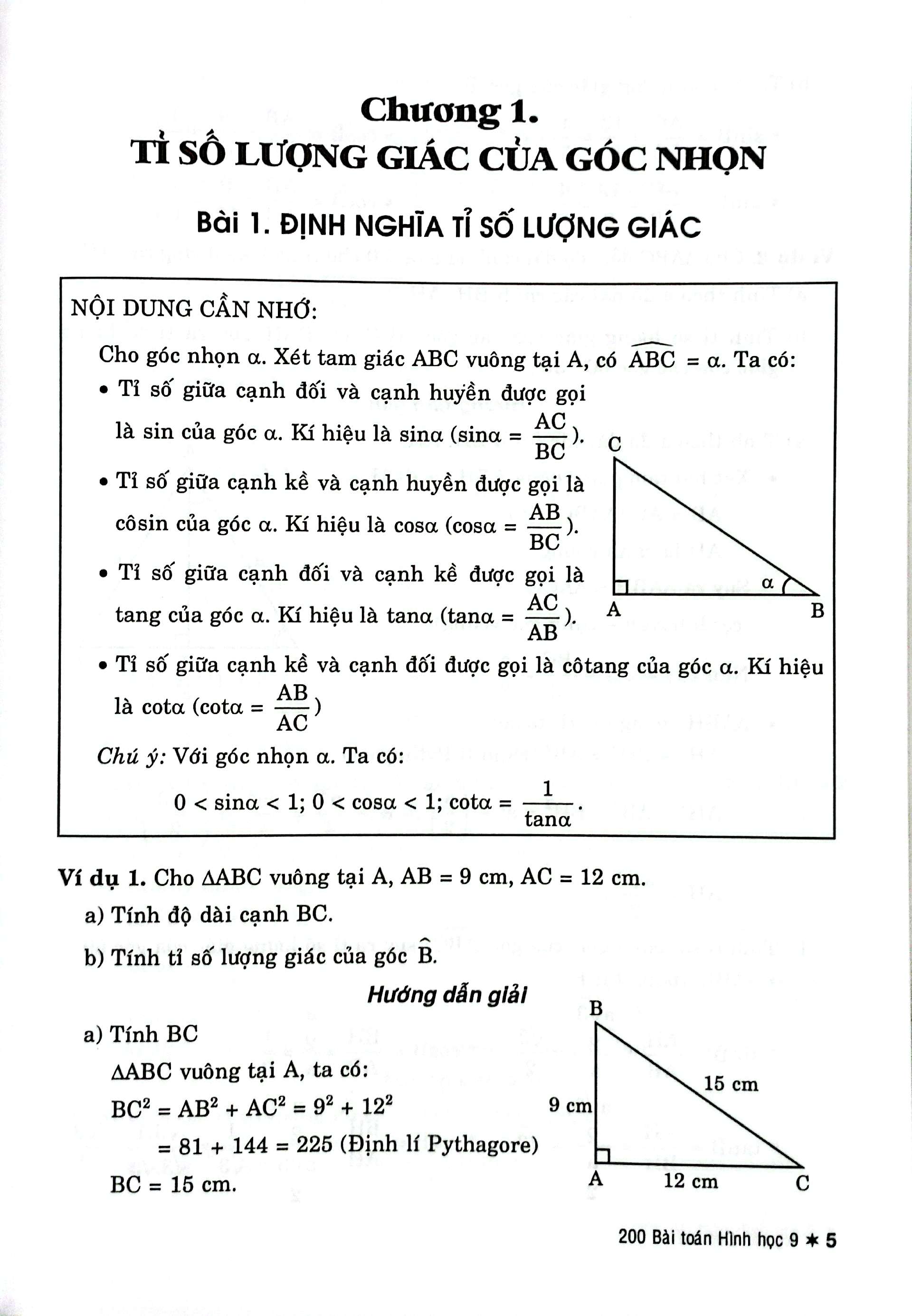 200 Bài Toán Hình Học 9 (Biên Soạn Theo Chương Trình Giáo Dục Phổ Thông Mới) - Ảnh 5