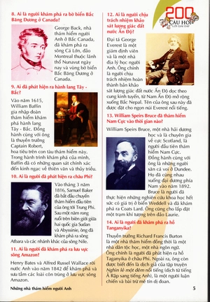 200 câu hỏi và lời giải đáp - những nhà thám hiểm - Ảnh 5