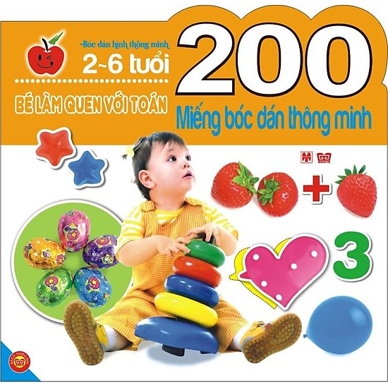 200 miếng bóc dán thông minh - bé làm quen với toán (2-6 tuổi) - Ảnh 2