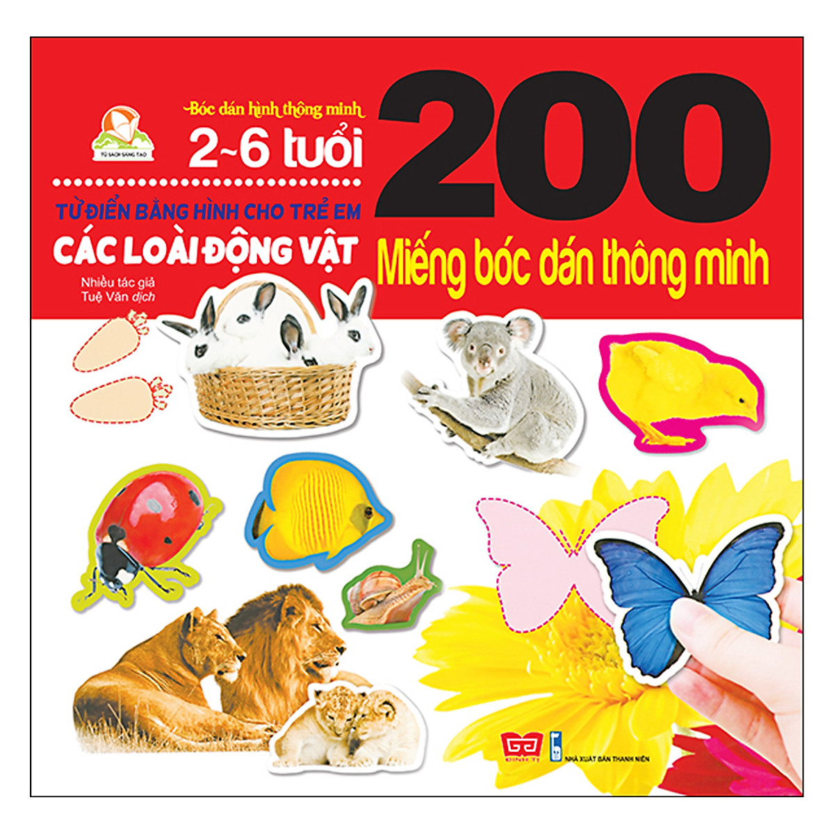 200 miếng bóc dán thông minh - các loài động vật (tái bản 2018) - Ảnh 2