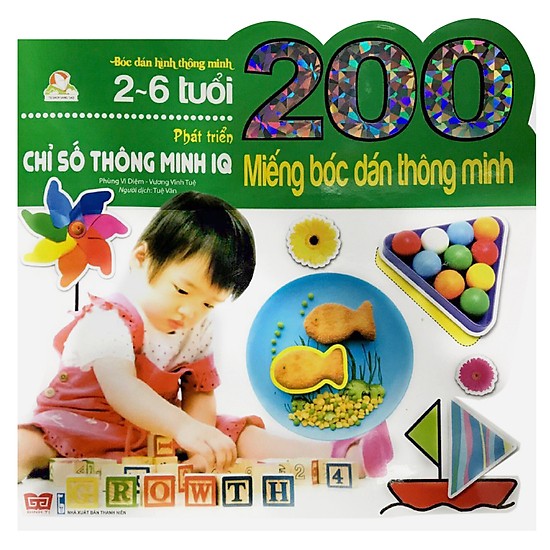 200 miếng bóc dán thông minh - phát triển chỉ số thông minh iq (2-6 tuổi) - Ảnh 2
