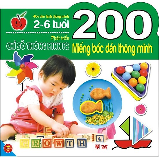 200 miếng bóc dán thông minh - phát triển chỉ số thông minh iq (2-6 tuổi) - Ảnh 3