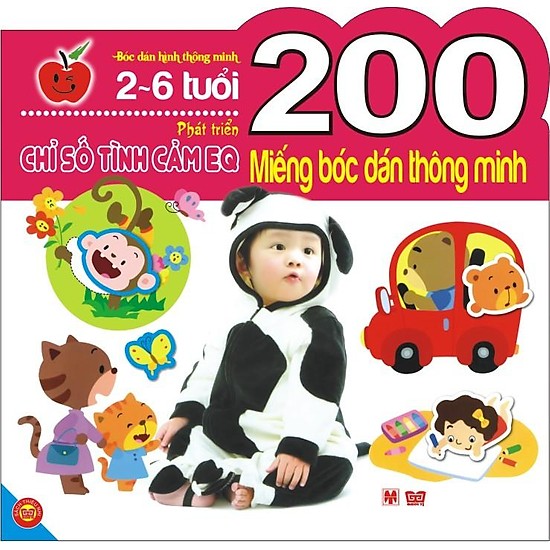 200 miếng bóc dán thông minh - phát triển chỉ số tình cảm eq (2-6 tuổi) - tái bản 2018 - Ảnh 3
