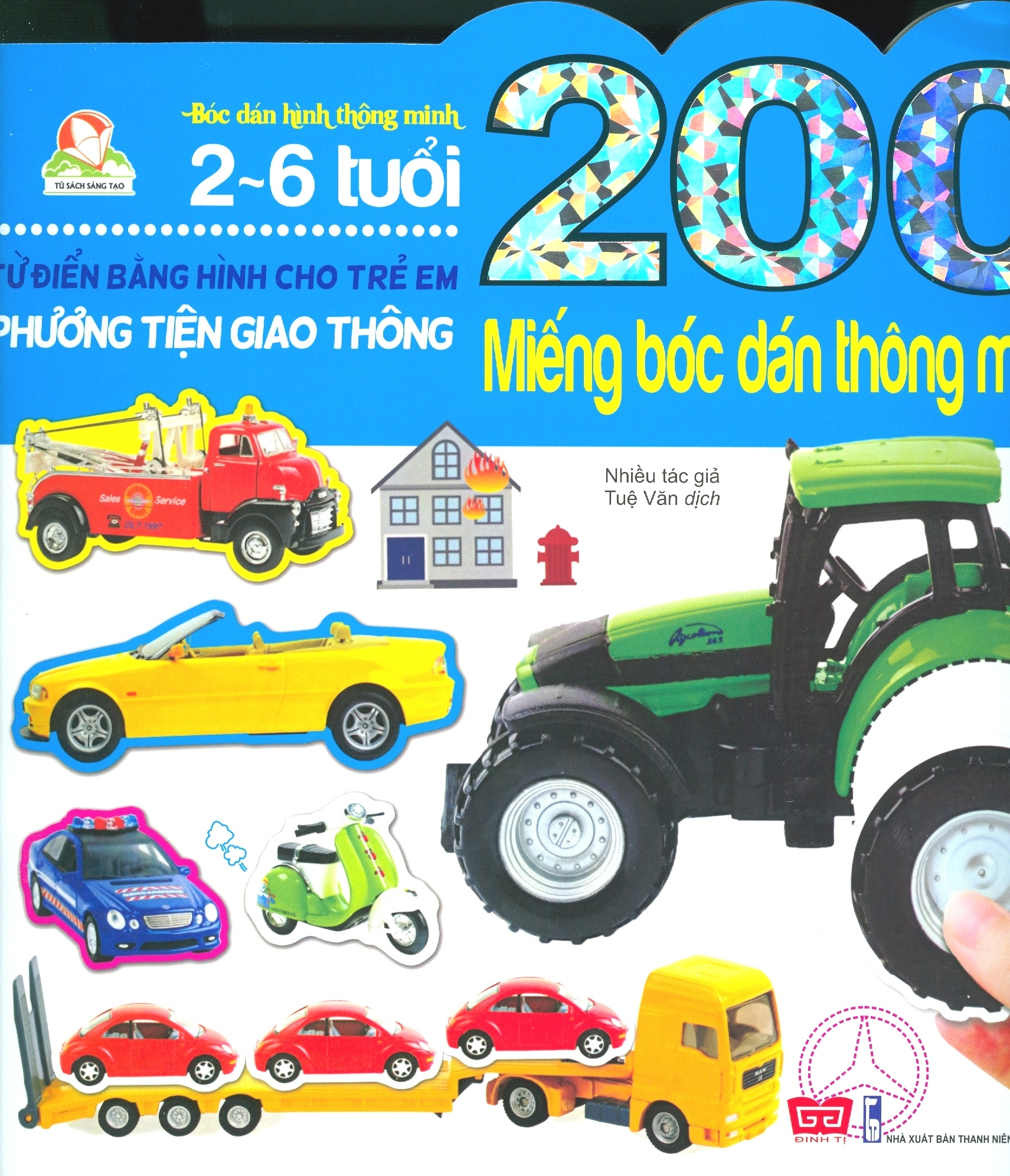 200 miếng bóc dán thông minh - phương tiện giao thông (tái bản 2018) - Ảnh 2