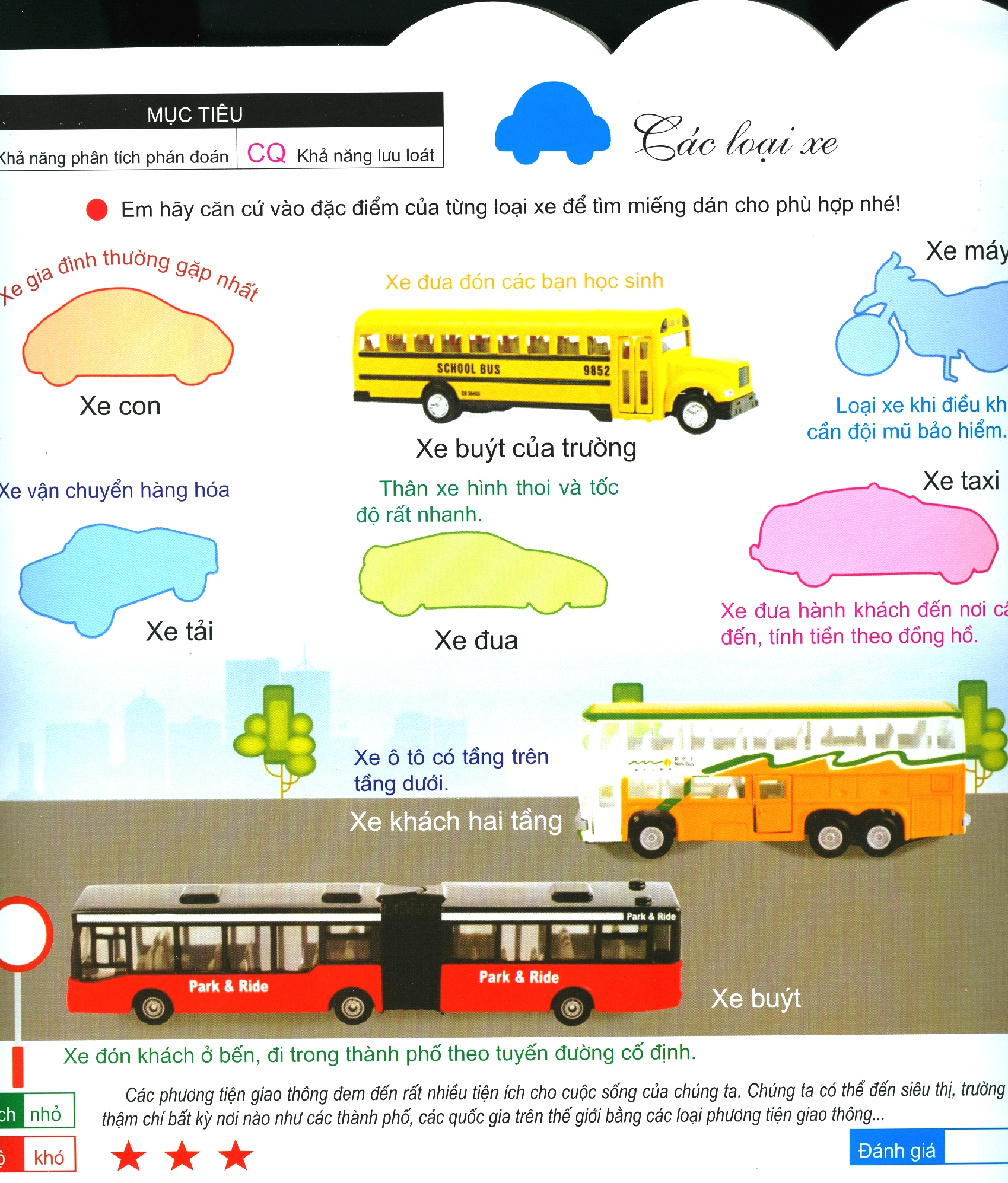 200 miếng bóc dán thông minh - phương tiện giao thông (tái bản 2018) - Ảnh 3