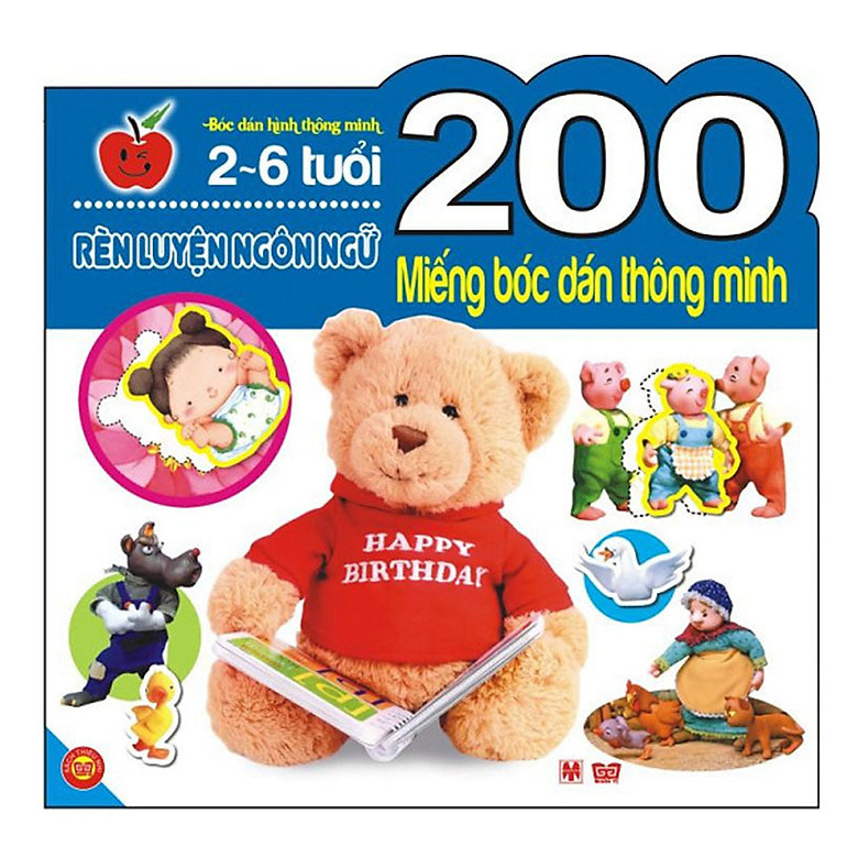200 miếng bóc dán thông minh - rèn luyện ngôn ngữ (tái bản) - Ảnh 2