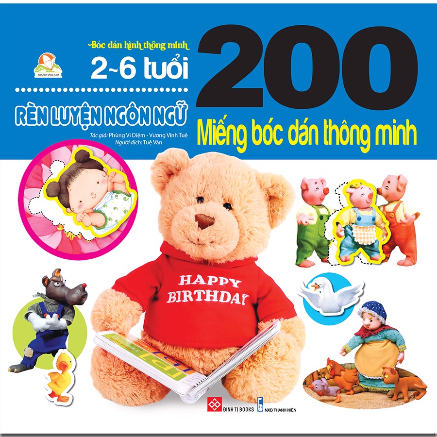 200 miếng bóc dán thông minh - rèn luyện ngôn ngữ (tái bản) - Ảnh 3