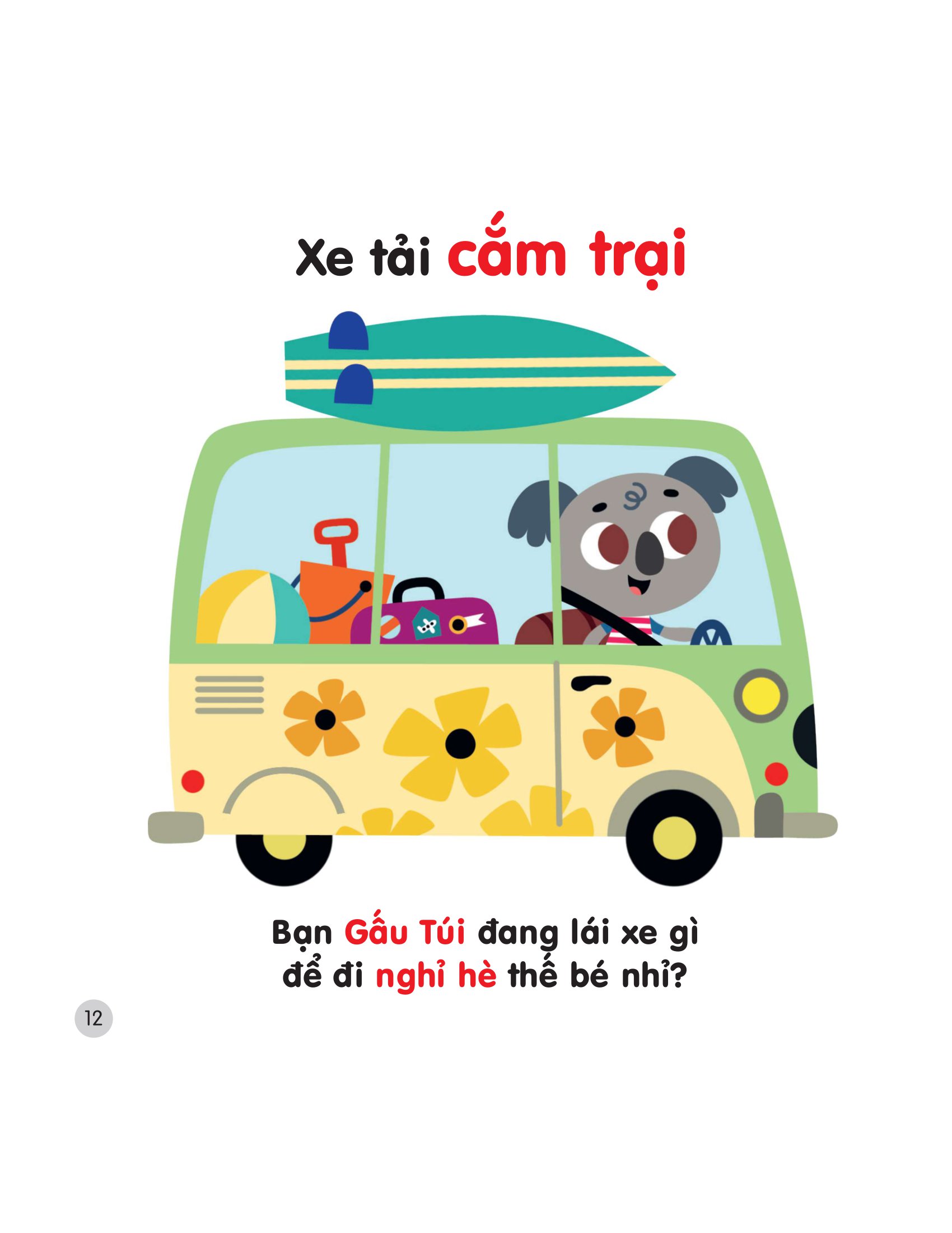 200 từ vựng mẹ cùng con học nói - các phương tiện giao thông ngộ nghĩnh - Ảnh 12