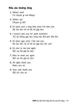 2000 câu đàm thoại tiếng anh cho mọi tình huống (kèm cd) - Ảnh 11