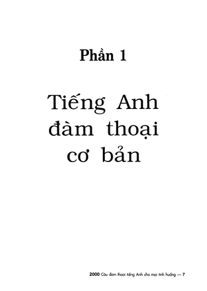 2000 câu đàm thoại tiếng anh cho mọi tình huống (kèm cd) - Ảnh 7