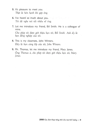 2000 câu đàm thoại tiếng anh cho mọi tình huống (kèm cd) - Ảnh 9