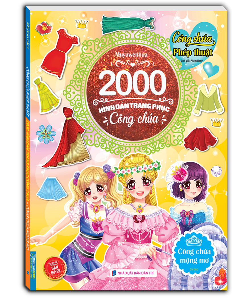2000 hình dán trang phục công chúa - công chúa mộng mơ (tái bản) - Ảnh 2