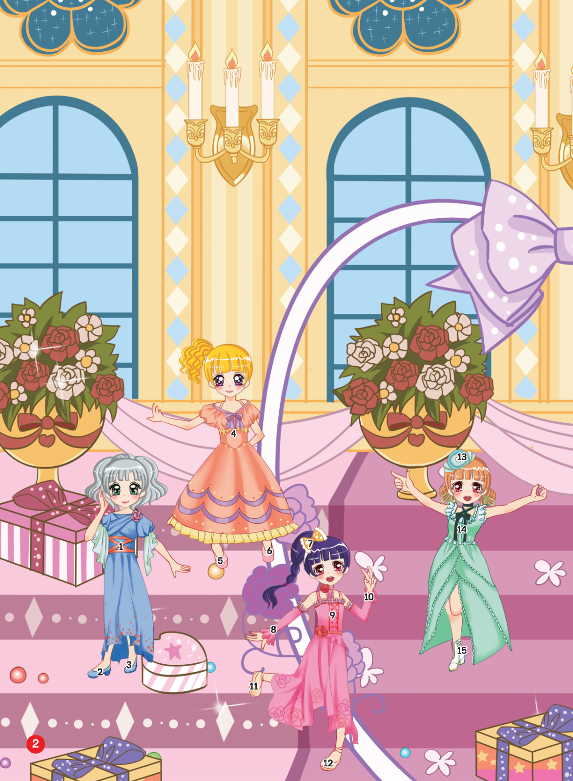 2000 hình dán trang phục công chúa - công chúa mộng mơ (tái bản) - Ảnh 3