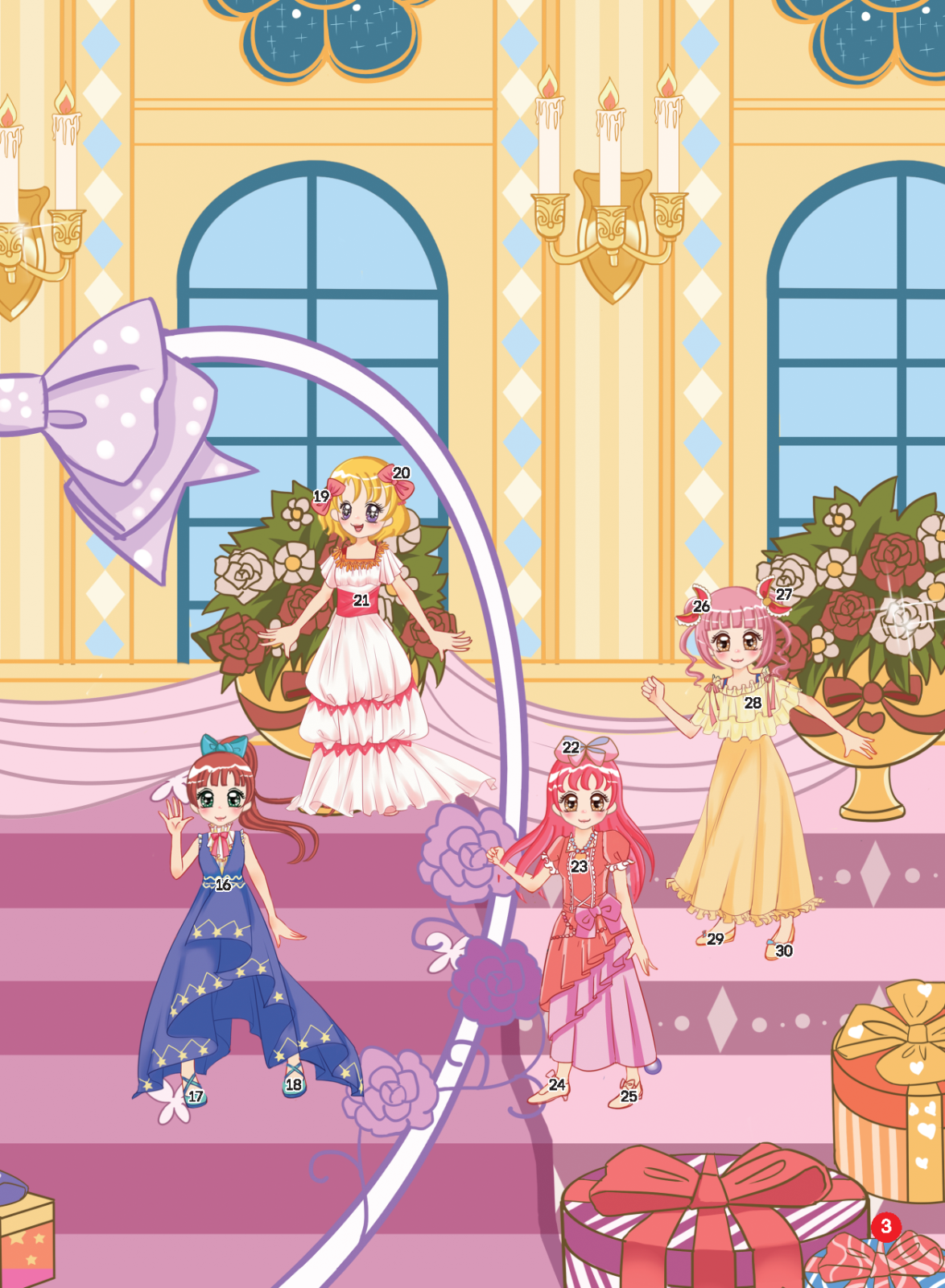 2000 hình dán trang phục công chúa - công chúa mộng mơ (tái bản) - Ảnh 4