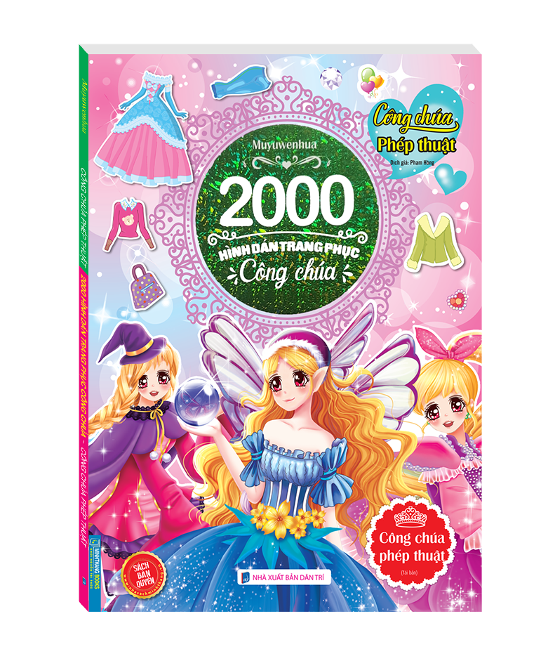 2000 hình dán trang phục công chúa - công chúa phép thuật (tái bản 2022) - Ảnh 2