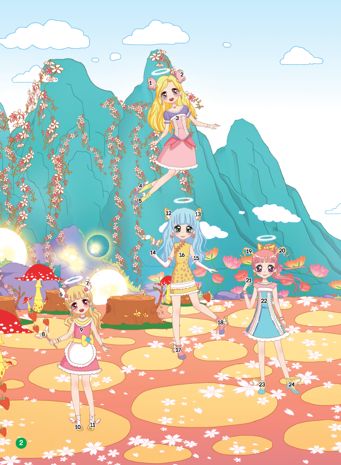 2000 hình dán trang phục công chúa - công chúa phép thuật (tái bản 2022) - Ảnh 3