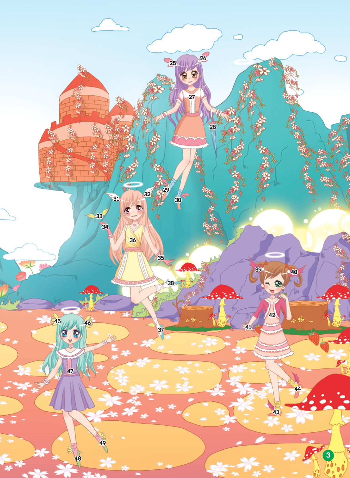 2000 hình dán trang phục công chúa - công chúa phép thuật (tái bản 2022) - Ảnh 4