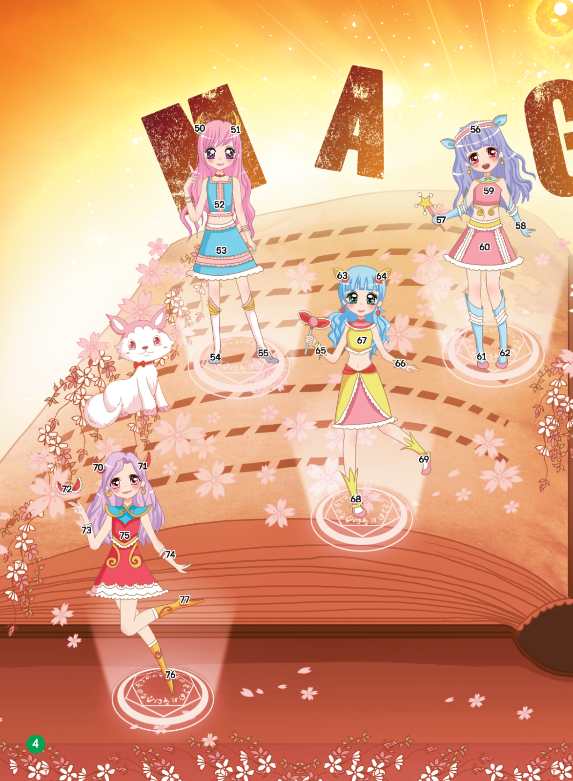 2000 hình dán trang phục công chúa - công chúa phép thuật (tái bản 2022) - Ảnh 5