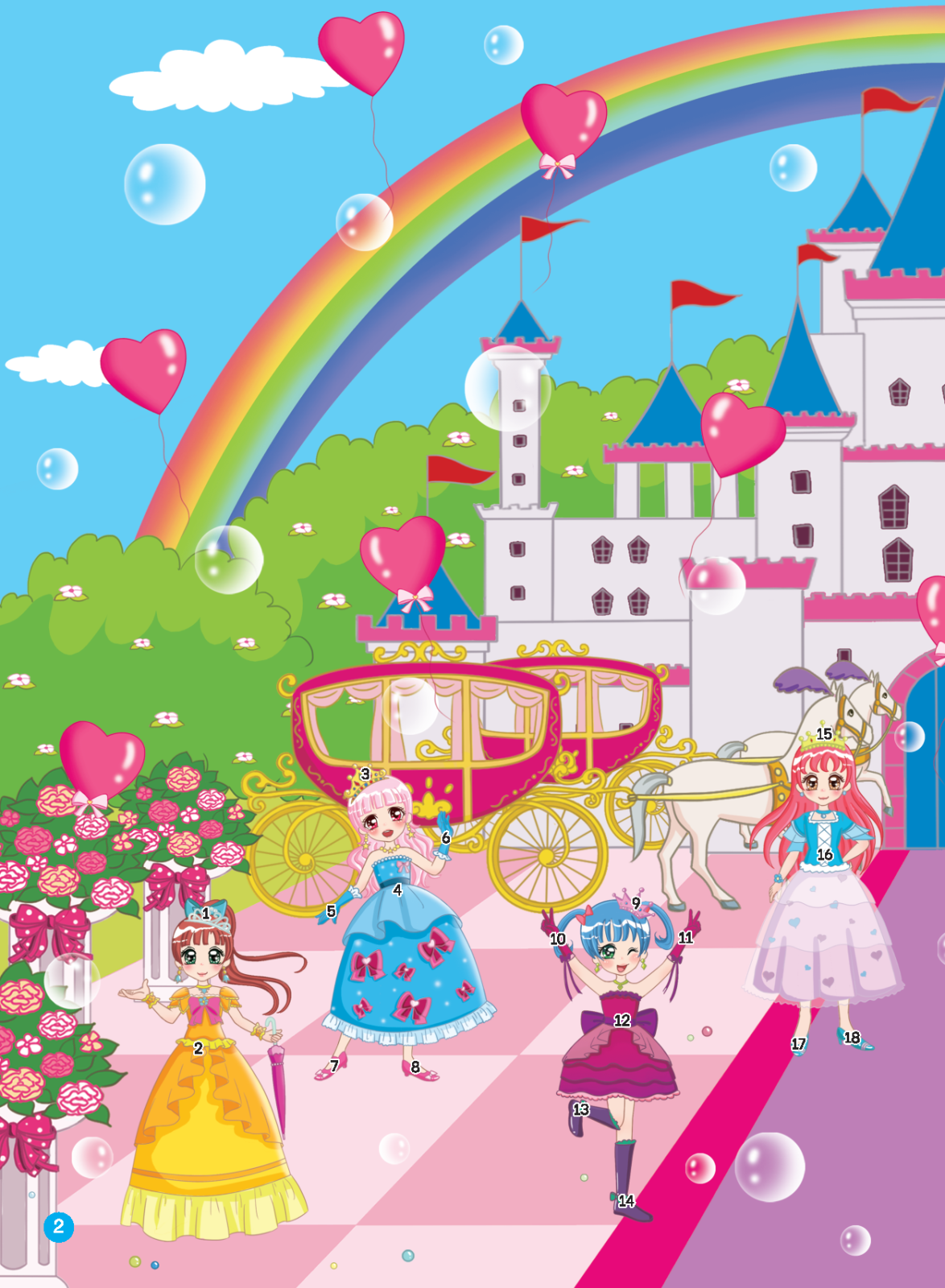 2000 hình dán trang phục công chúa - công chúa trí tuệ (tái bản 2022) - Ảnh 3