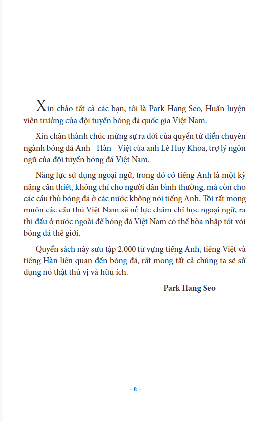 2000 từ vựng chuyên ngành bóng đá anh - việt - hàn - Ảnh 6