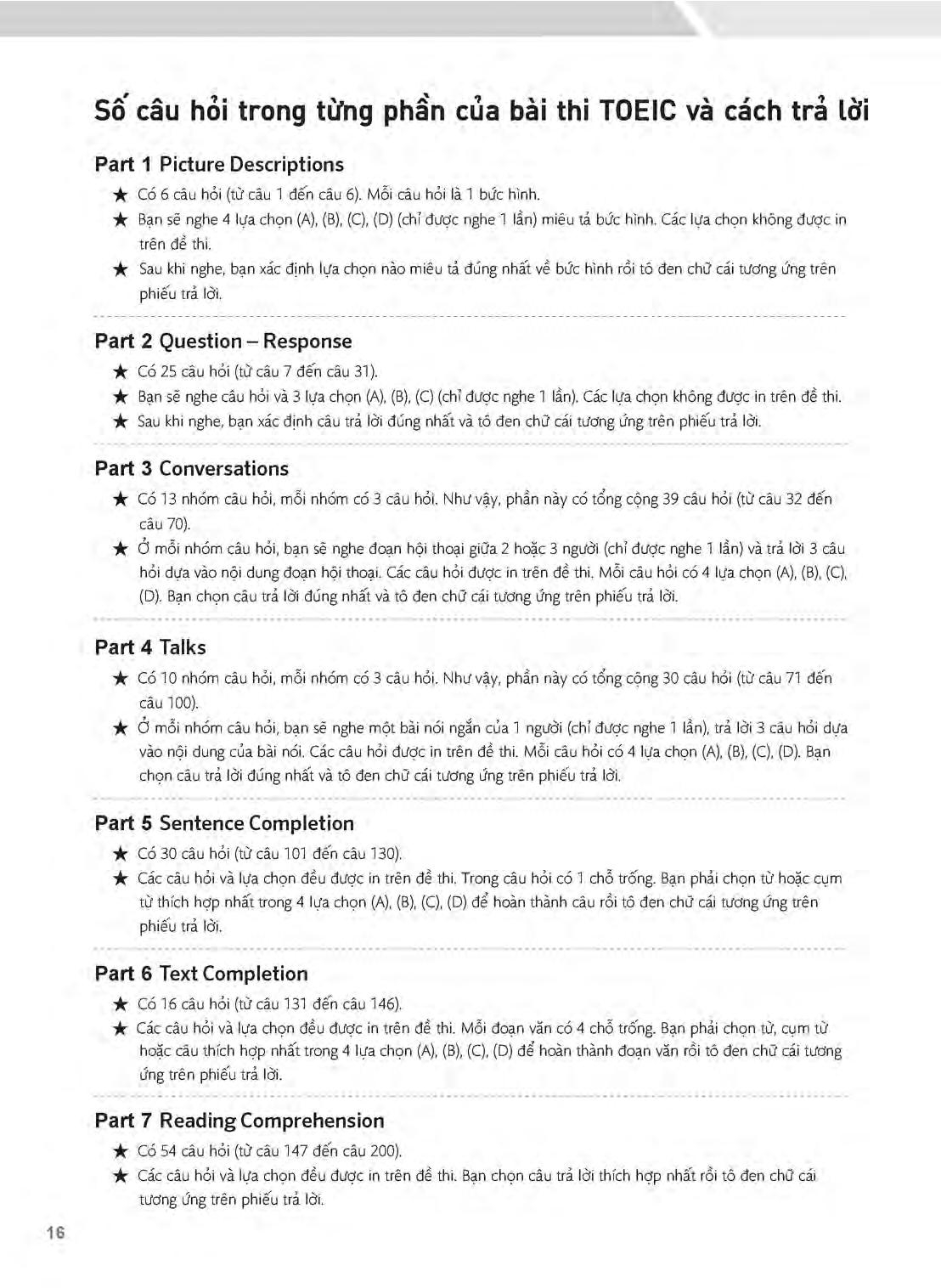 2019 toeic - 5 full simulation tests (bao gồm sách, scripts & answer key và đĩa mp3) - Ảnh 14