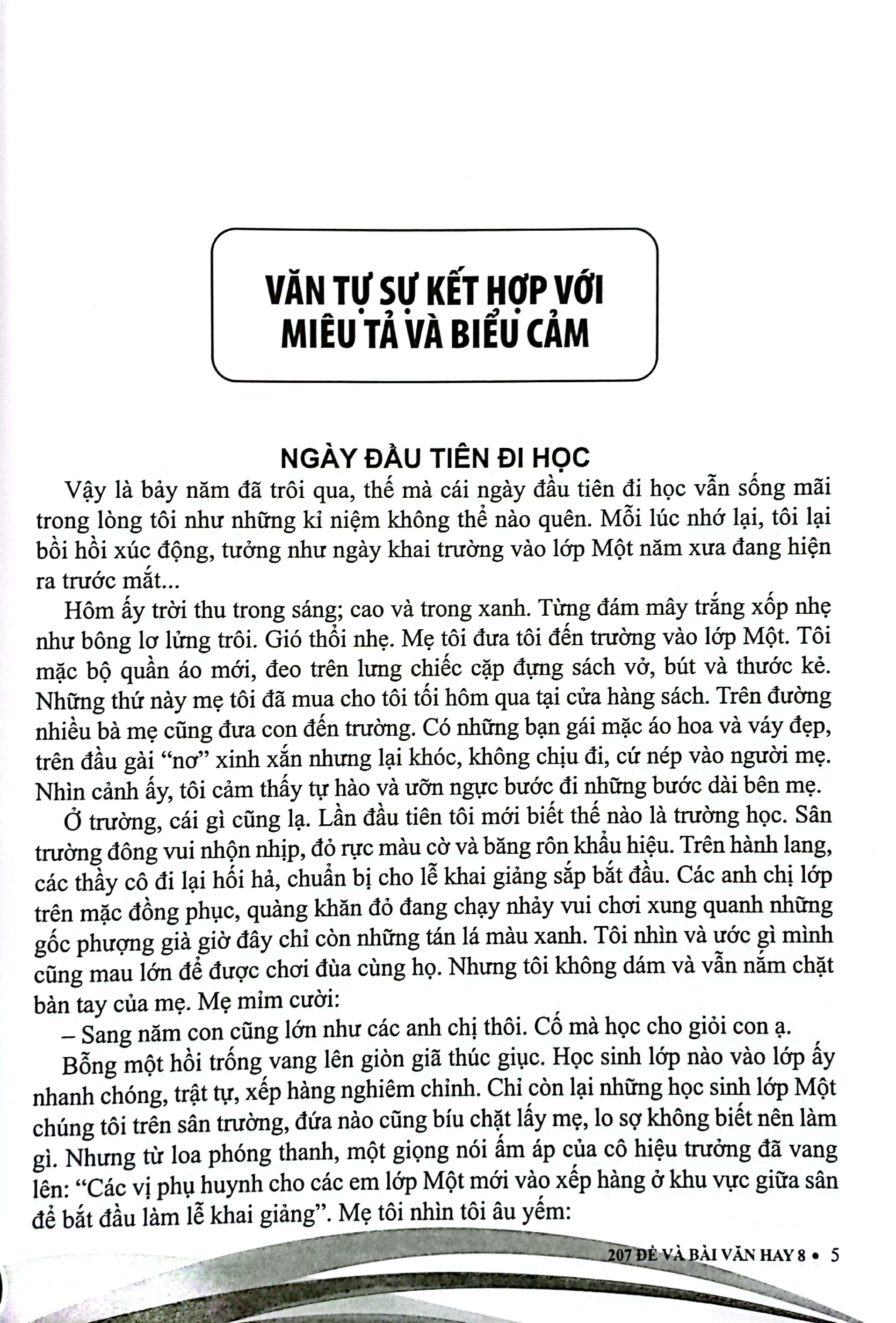 207 đề và bài văn hay 8 (theo chương trình giáo dục phổ thông mới) - Ảnh 4