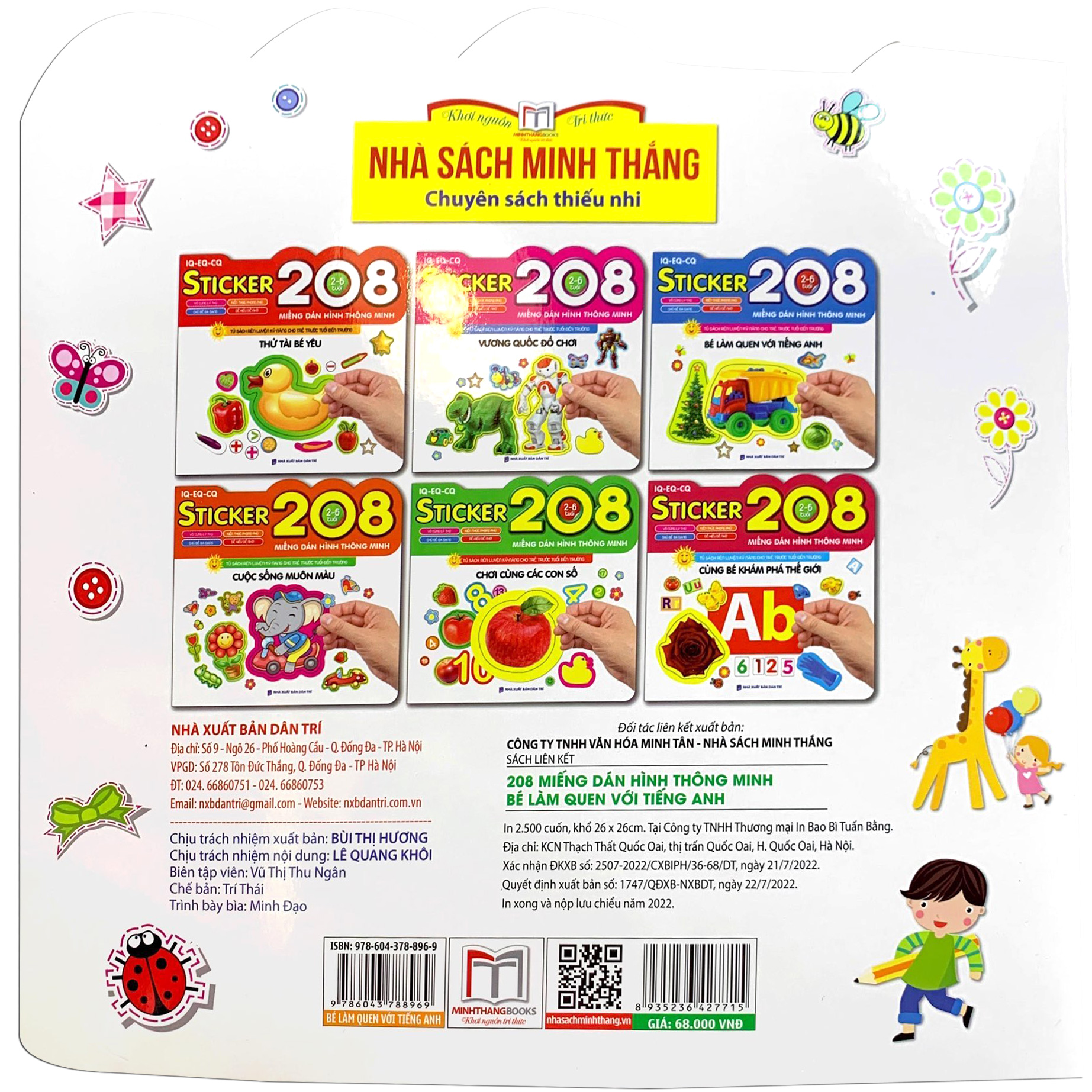 208 miếng dán hình thông minh - iq-eq-cq: bé làm quen với tiếng anh - Ảnh 7