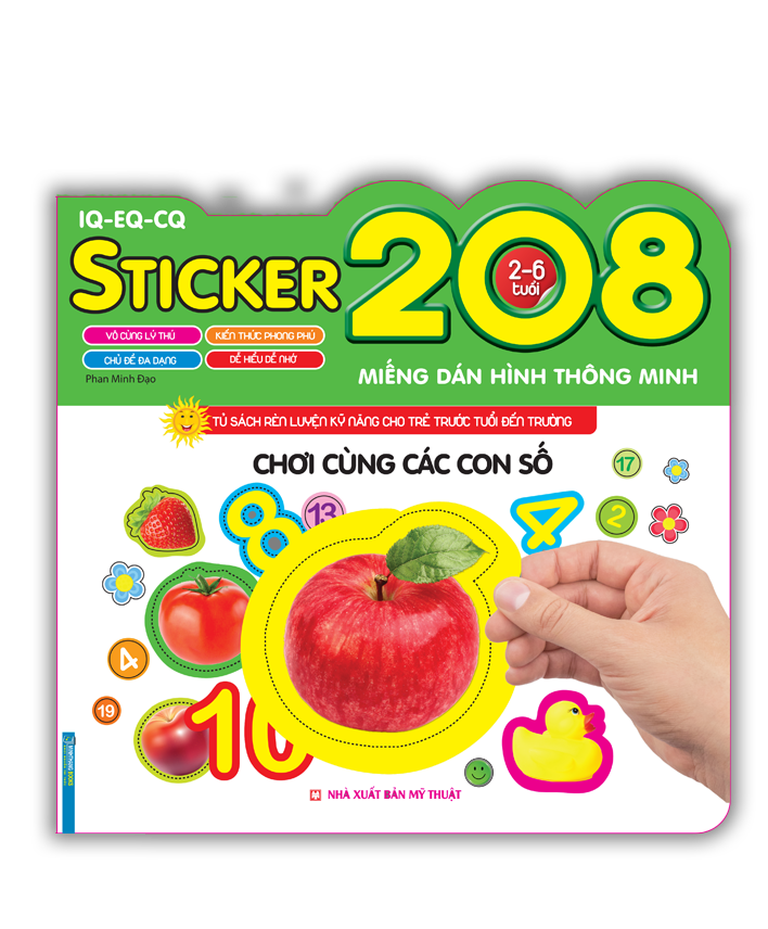 208 miếng dán hình thông minh - iq-eq-cq: chơi cùng các con số - Ảnh 2