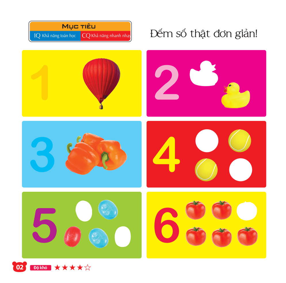 208 miếng dán hình thông minh - iq-eq-cq: chơi cùng các con số - Ảnh 5