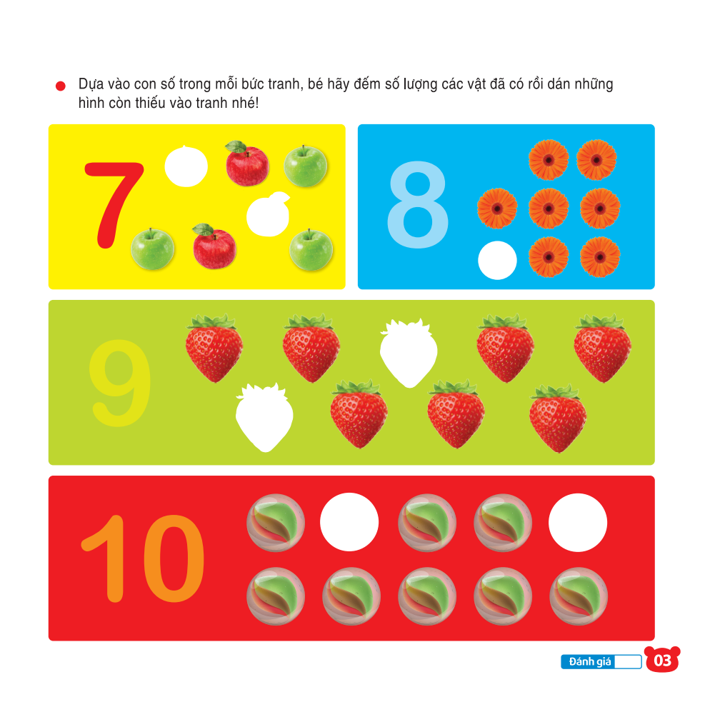 208 miếng dán hình thông minh - iq-eq-cq: chơi cùng các con số - Ảnh 6