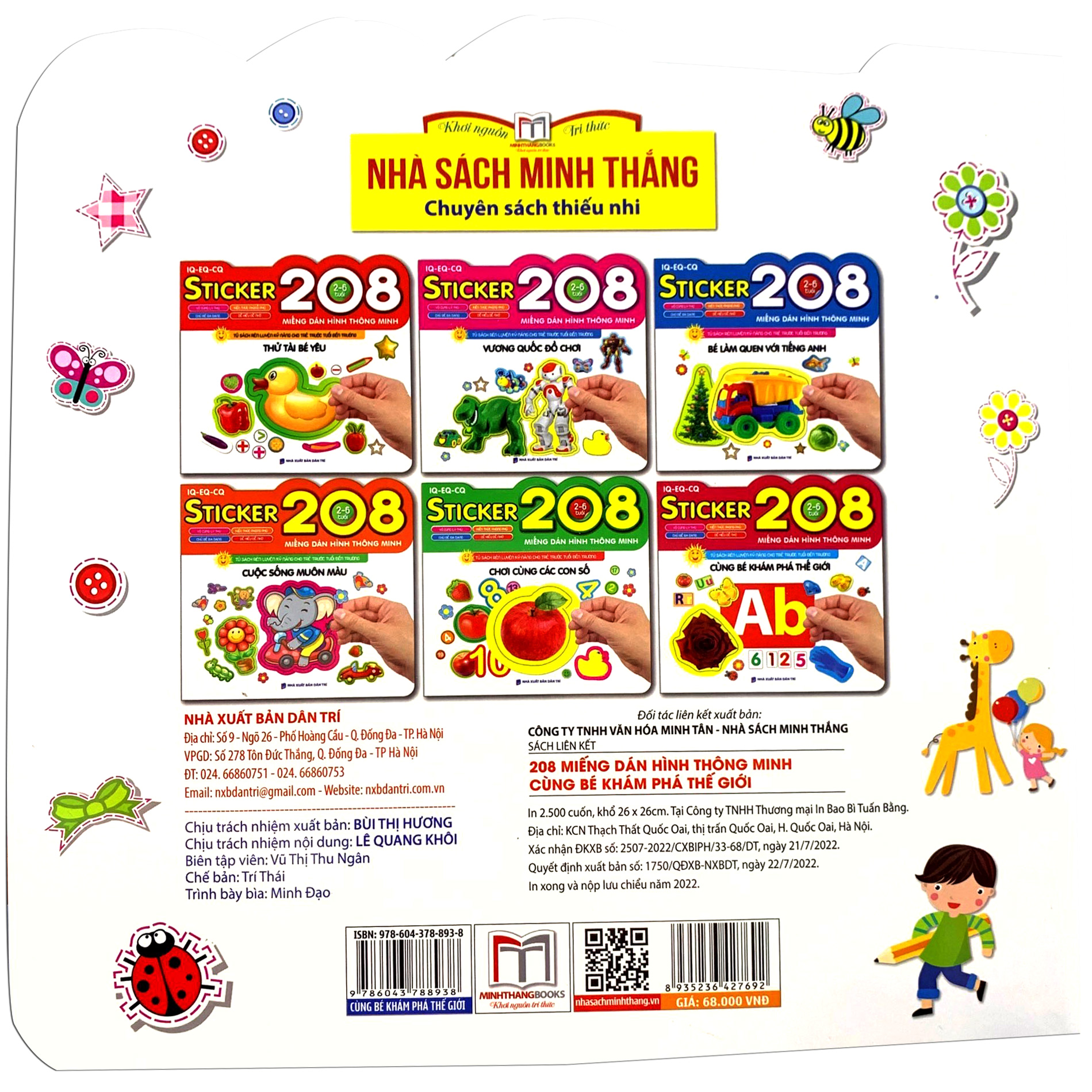 208 miếng dán hình thông minh - iq-eq-cq: cùng bé khám phá thế giới - Ảnh 7