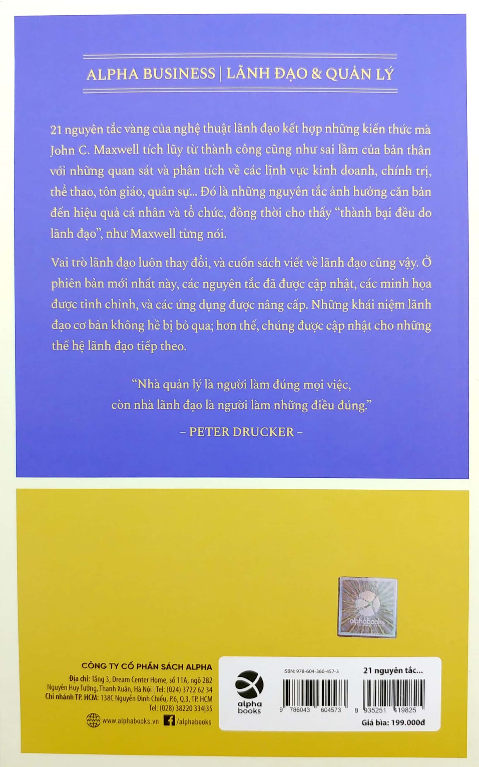 21 nguyên tắc vàng của nghệ thuật lãnh đạo (tái bản) - Ảnh 6