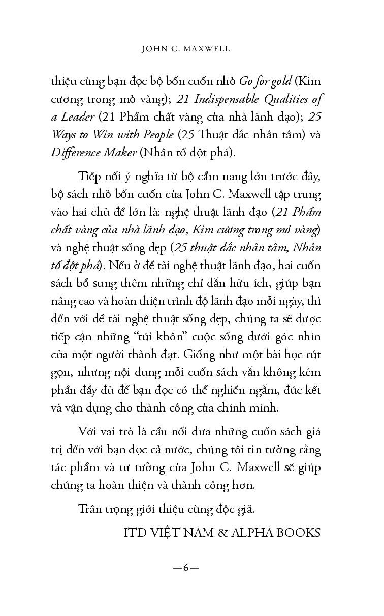 21 phẩm chất vàng của nhà lãnh đạo (tái bản) - Ảnh 5